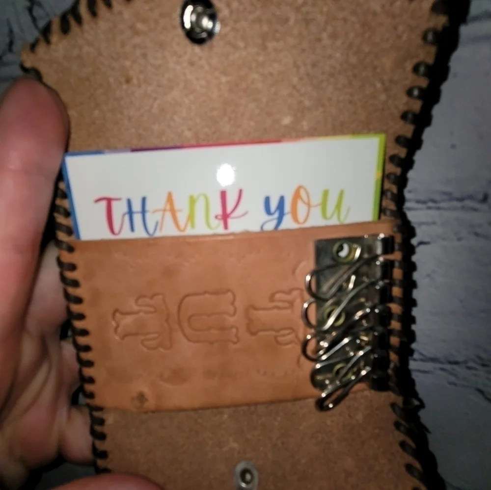 Vintage leather key holder